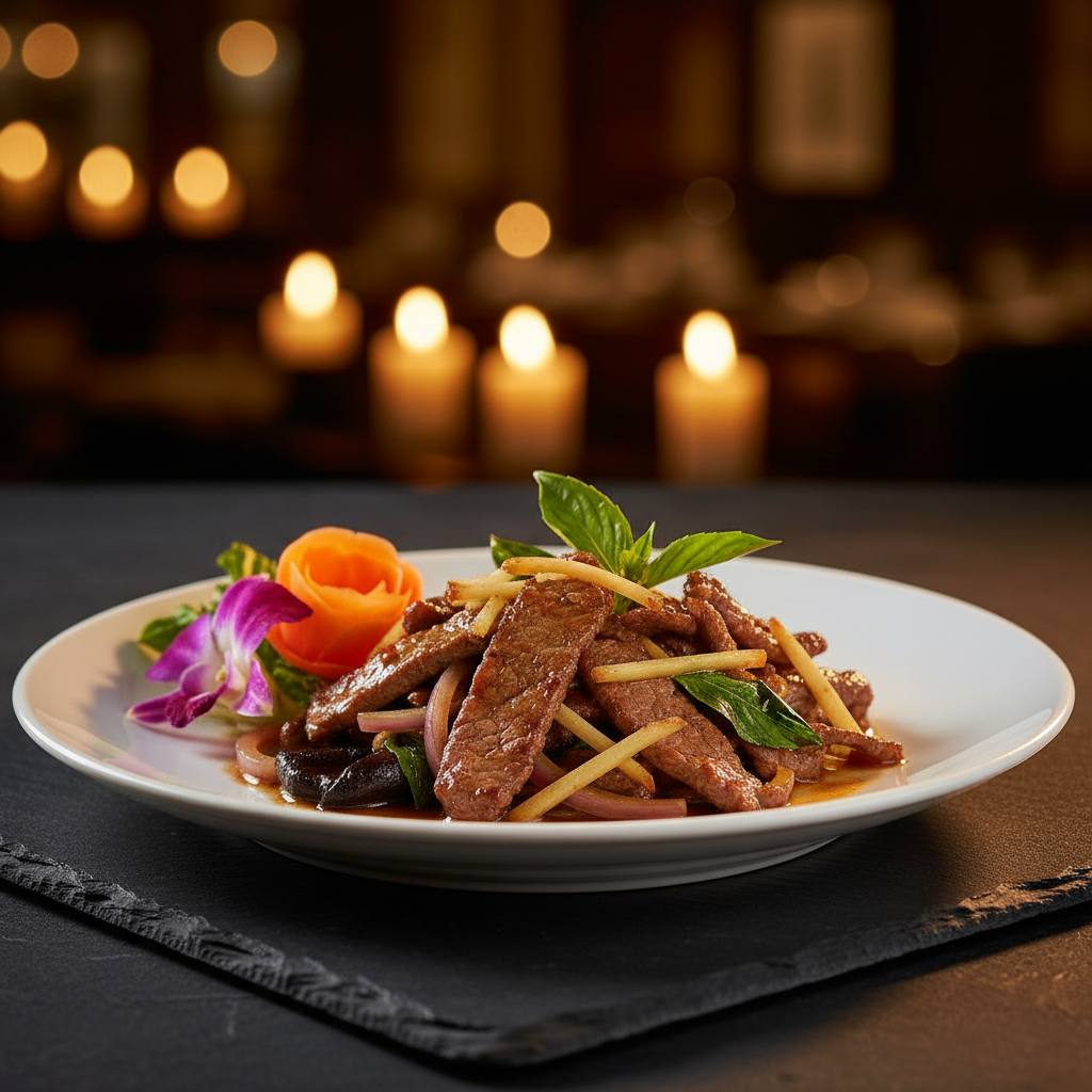 Thai Basil Ginger Beef
