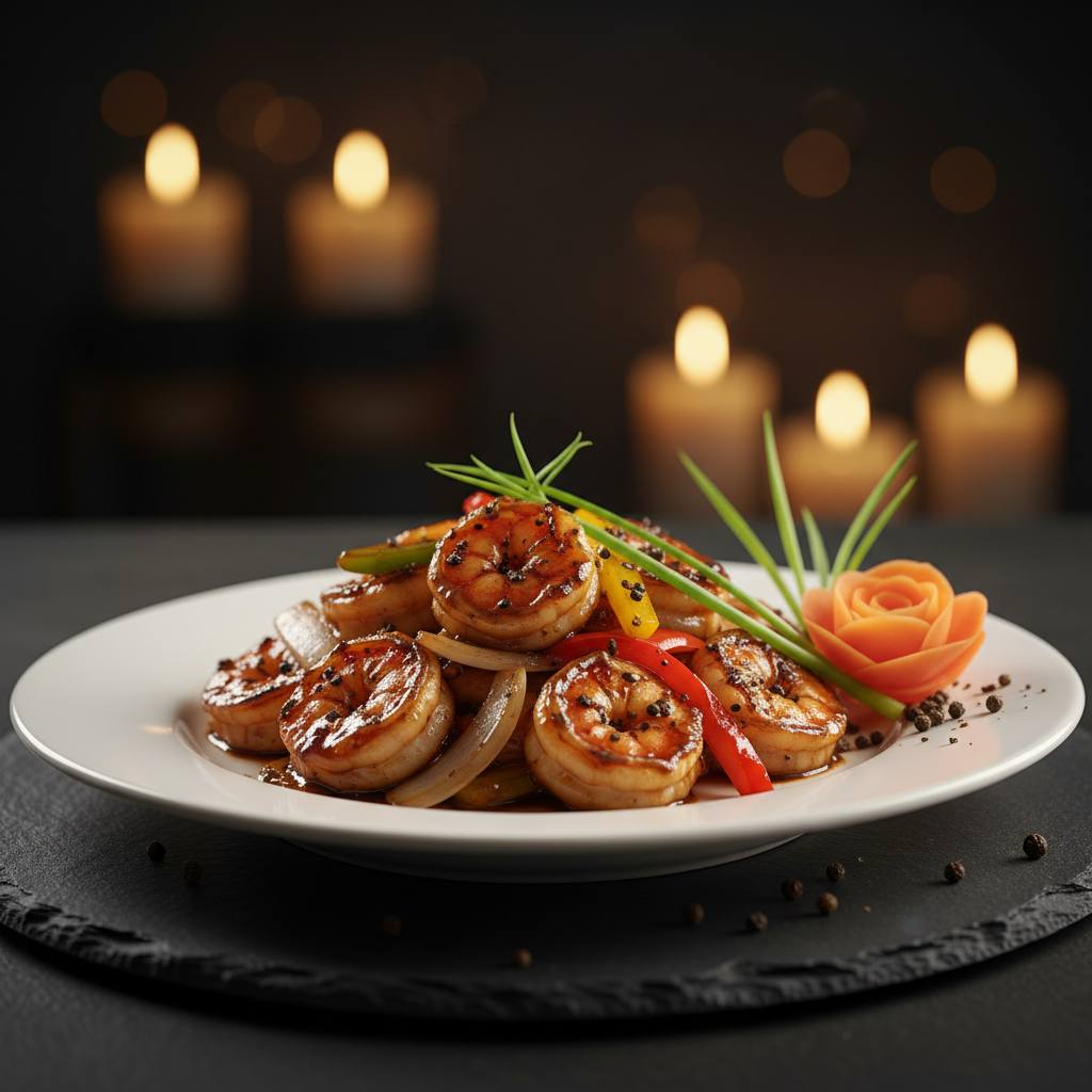 Black Peppers Shrimp