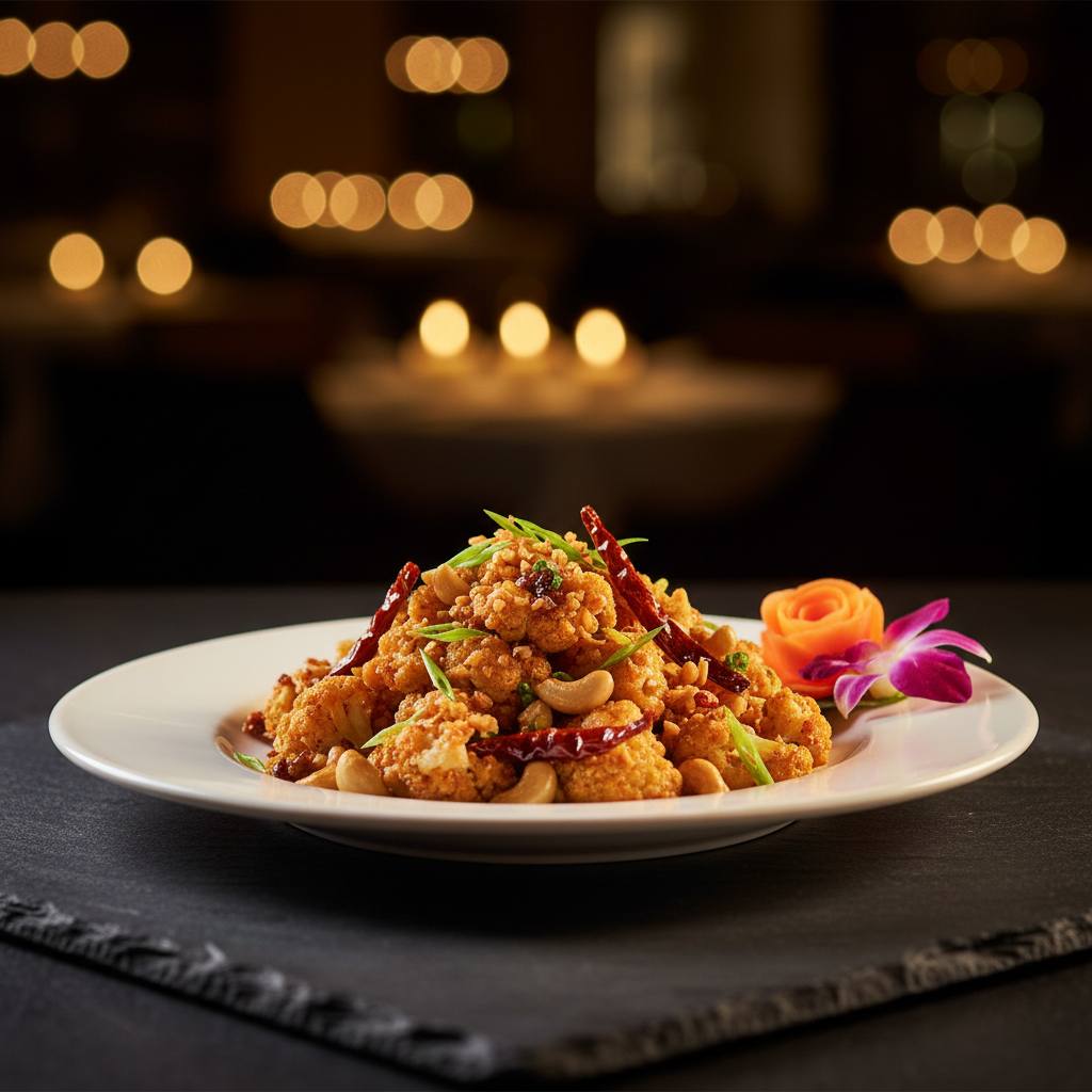 Chili Cauliflower with Cashew Nuts