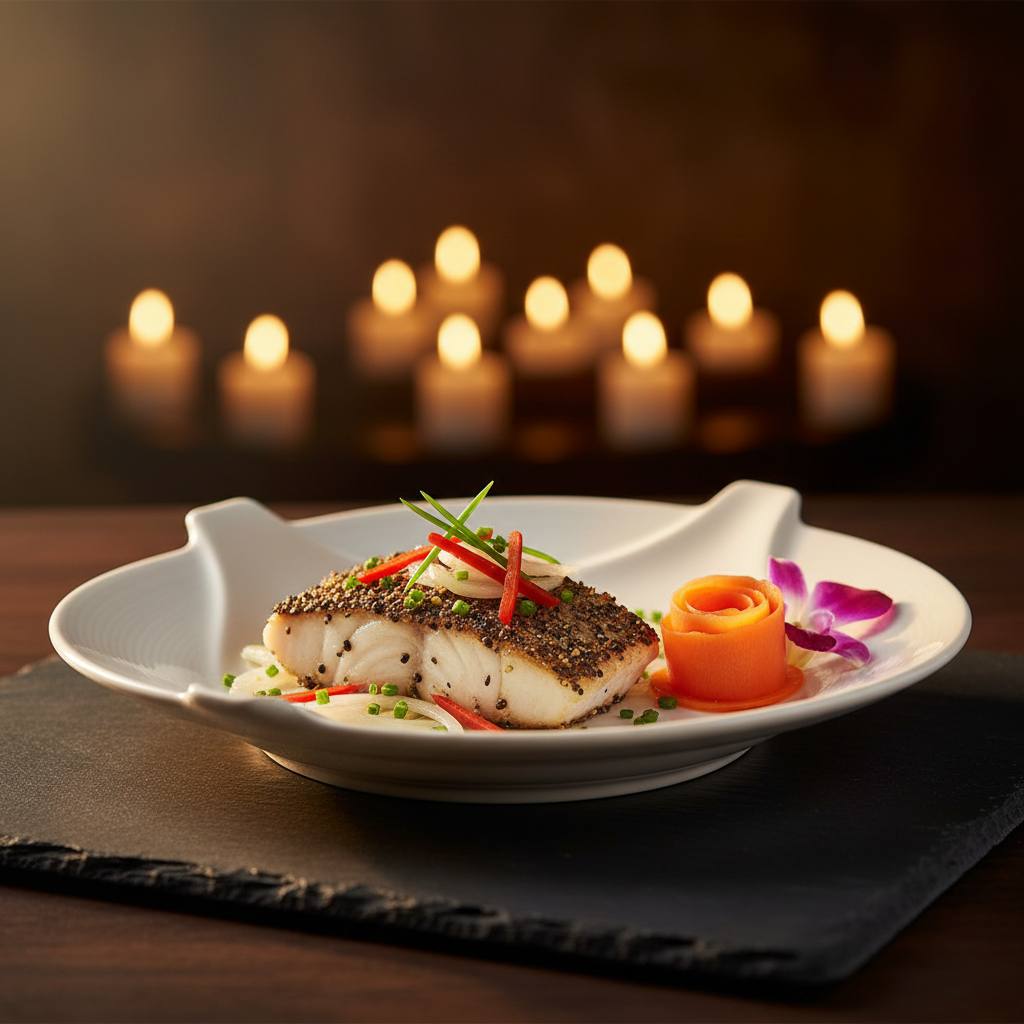 Fish with Black Peppers
